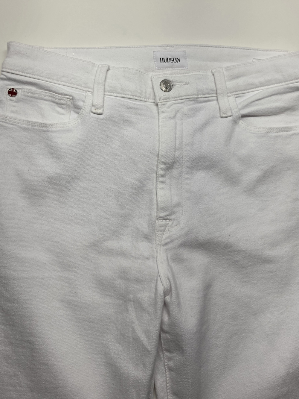 Hudson Jeans Men’s White Slim Straight Denim Jeans